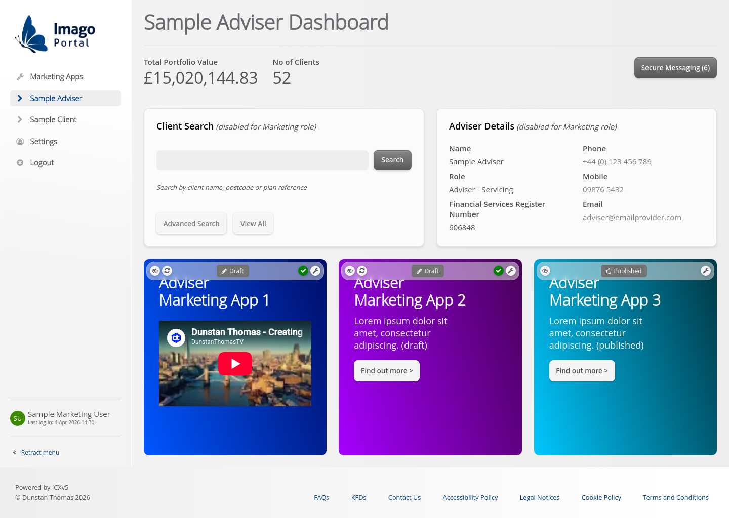 Role-Marketing > 02 Adviser dashboard